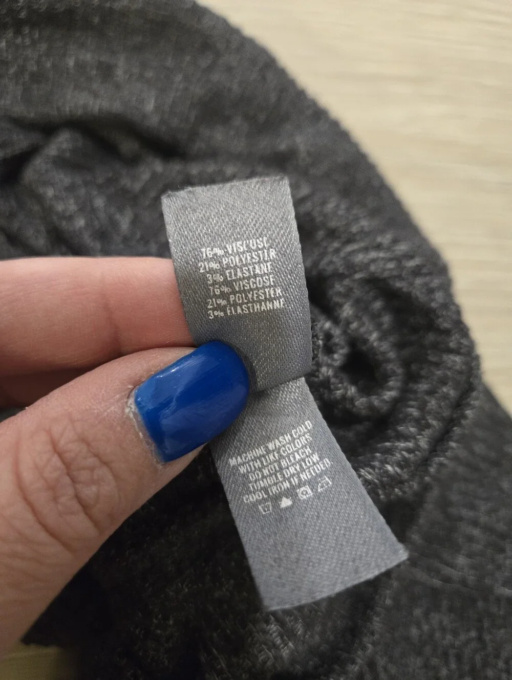 Aerie Cozy Ribbed Knit Lounge Pants in Charcoal